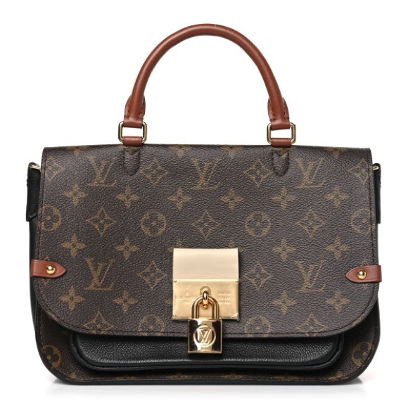 Brown Monogram Satchel Bag - Picture 3 of 5